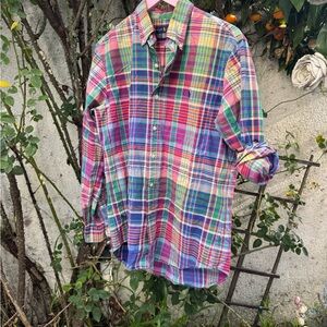 Ralph Lauren Colorful Plaid woman Shirt